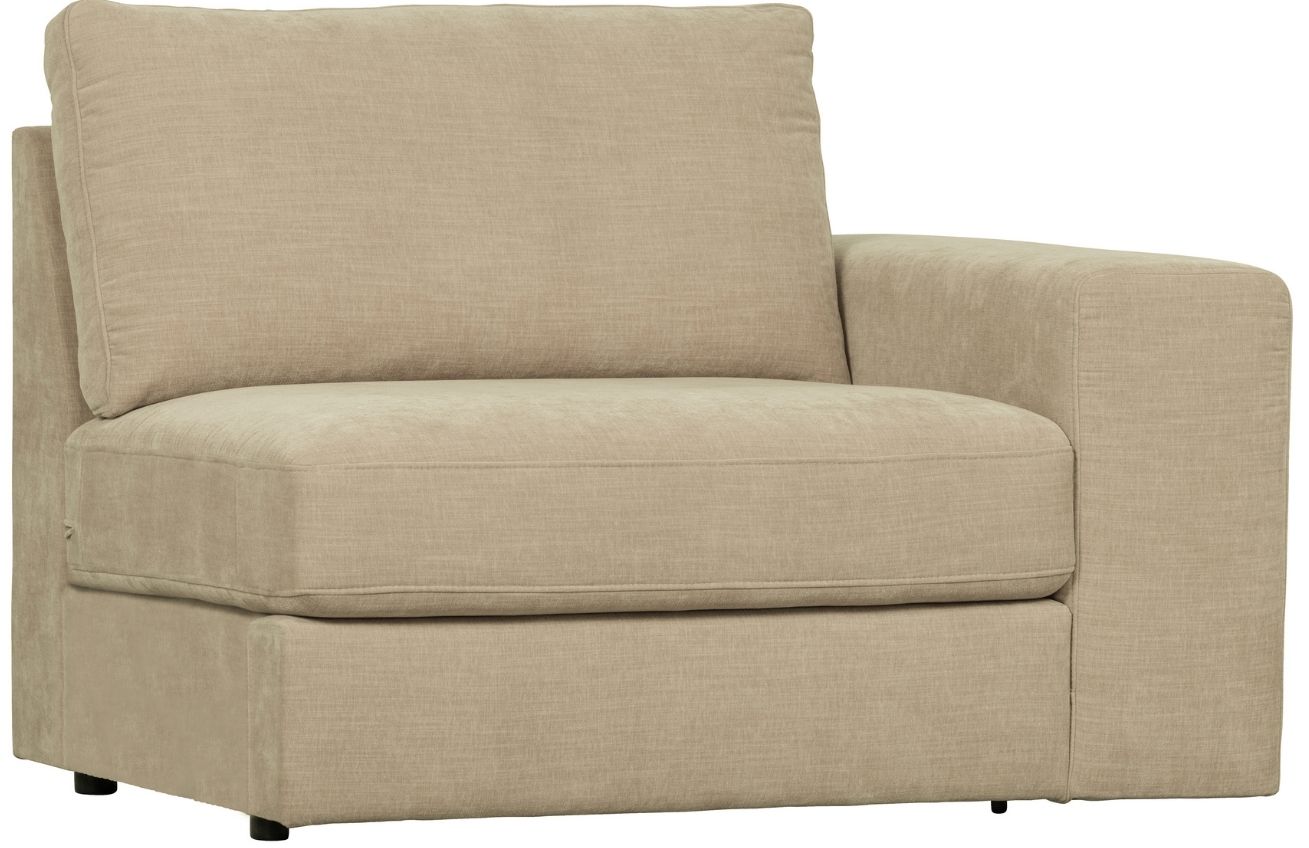 Hoorns Pískově hnědý látkový koncový modul Flaireen 115 cm