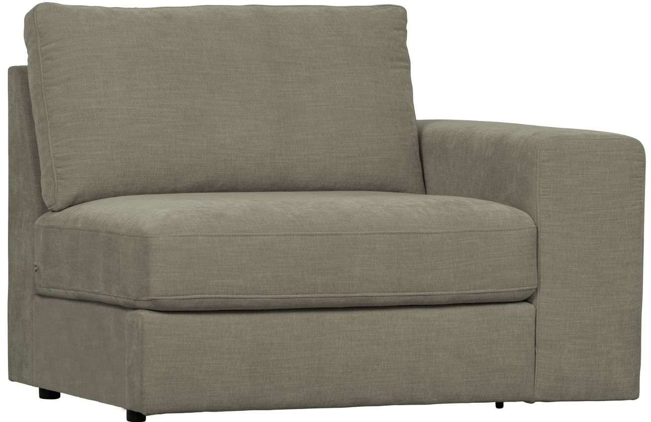 Hoorns Šedý látkový koncový modul Flaireen 115 cm