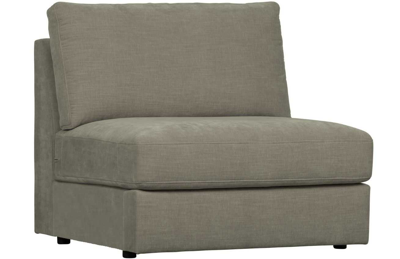 Hoorns Šedý látkový středový modul Flaireen 90 cm