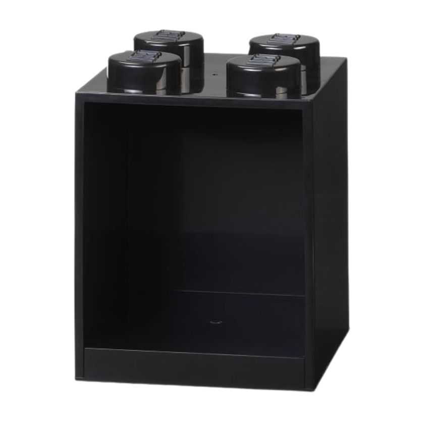 Lego® Černá nástěnná police LEGO® Storage 21 x 16 cm