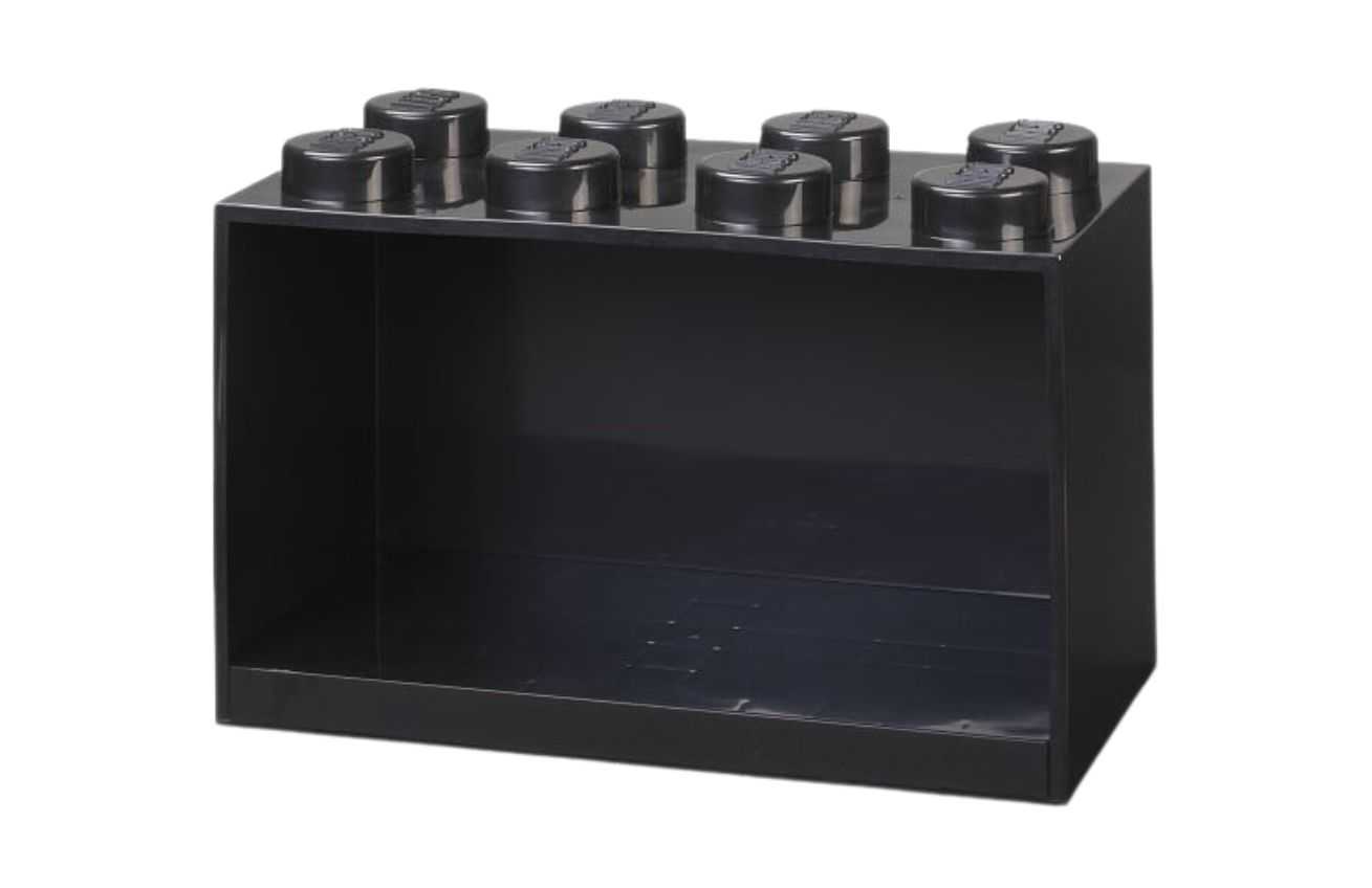 Lego® Černá nástěnná police LEGO® Storage 21 x 32 cm