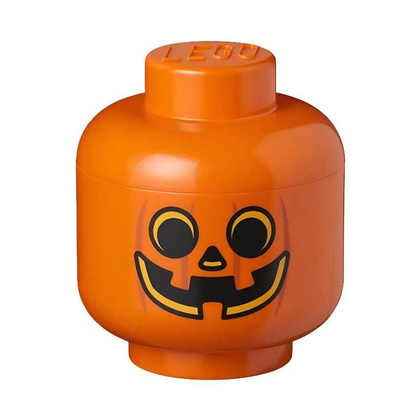 Lego® Oranžový úložný box ve tvaru dýně LEGO® Pumpkin 27 cm