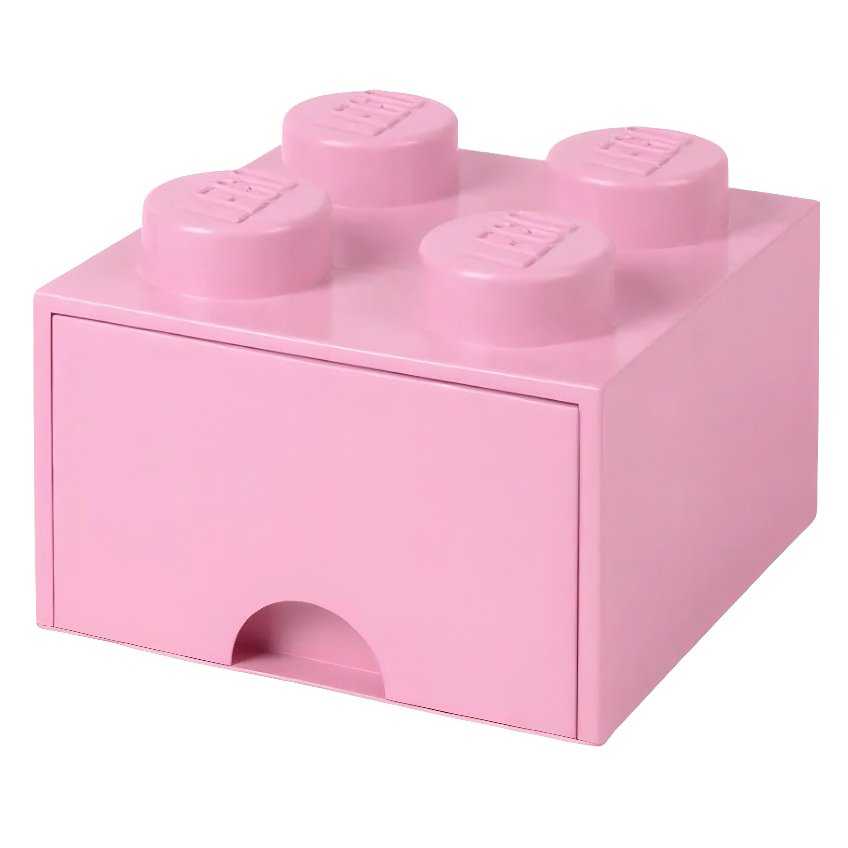 Lego® Růžový úložný box LEGO® Storage 25 x 25 cm