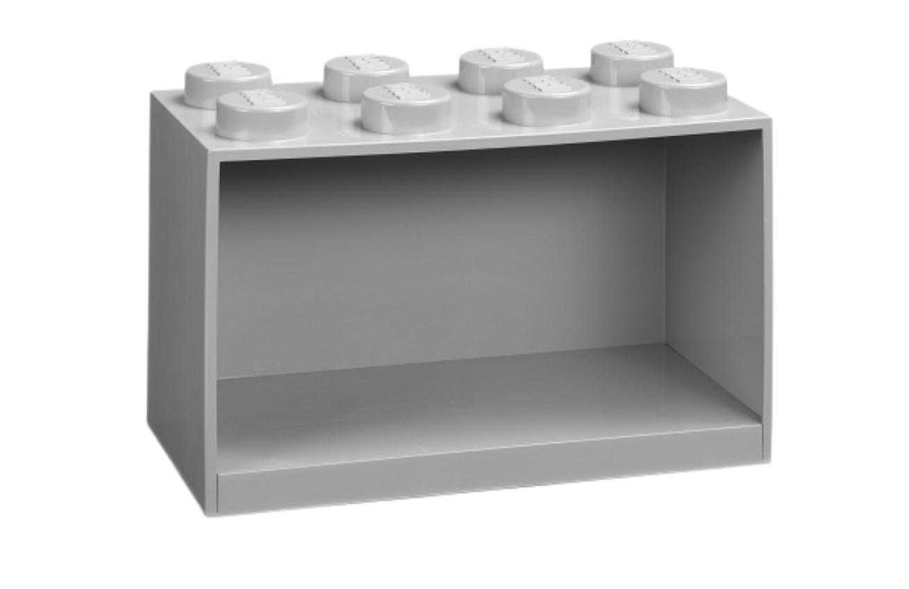 Lego® Šedá nástěnná police LEGO® Storage 21 x 32 cm