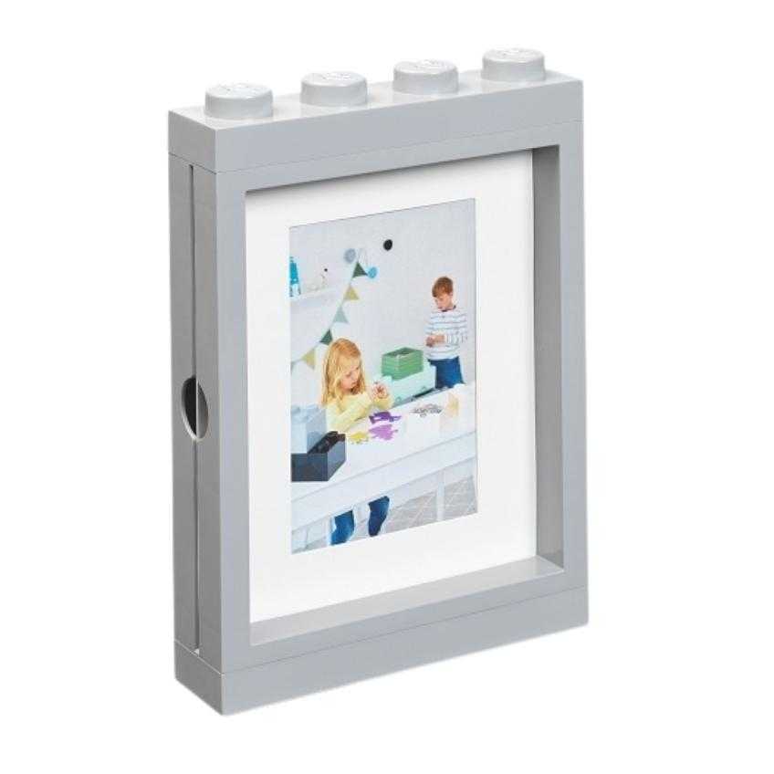 Lego® Šedý fotorámeček LEGO® Storage 27 x 19 cm
