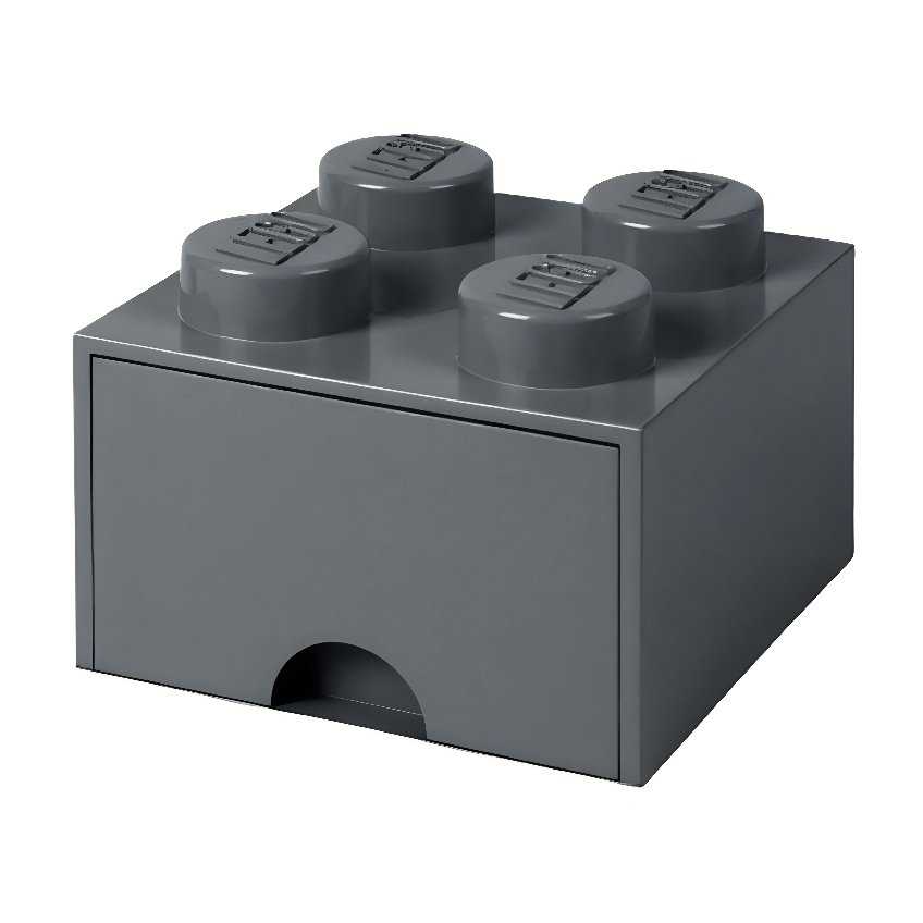 Lego® Šedý úložný box LEGO® Storage 25 x 25 cm
