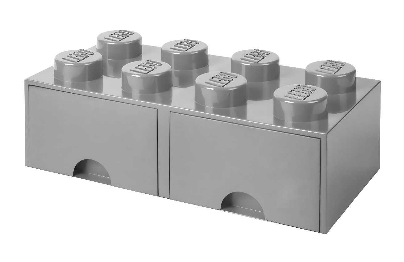 Lego® Šedý úložný box LEGO® Storage 25 x 50 cm