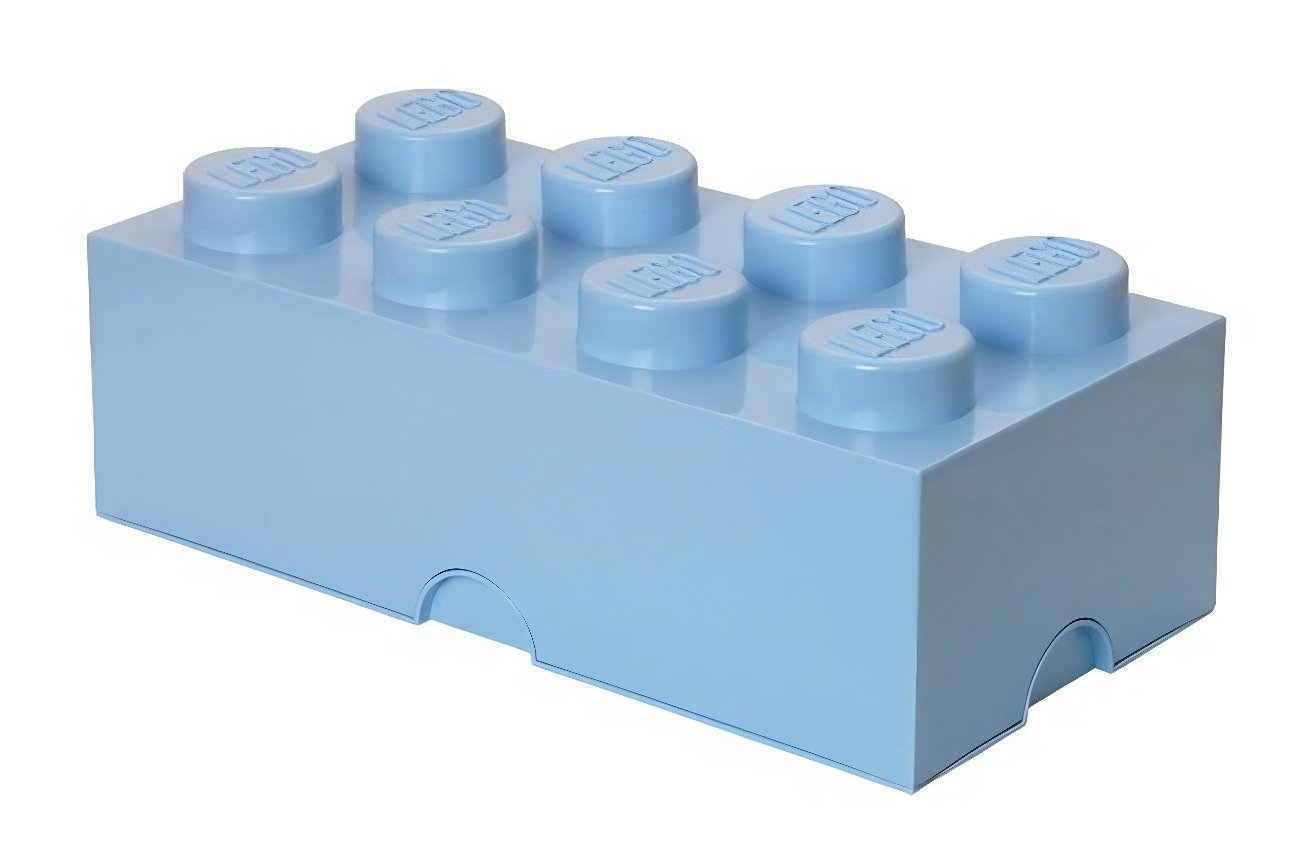 Lego® Světle modrý úložný box LEGO® Smart 25 x 50 cm