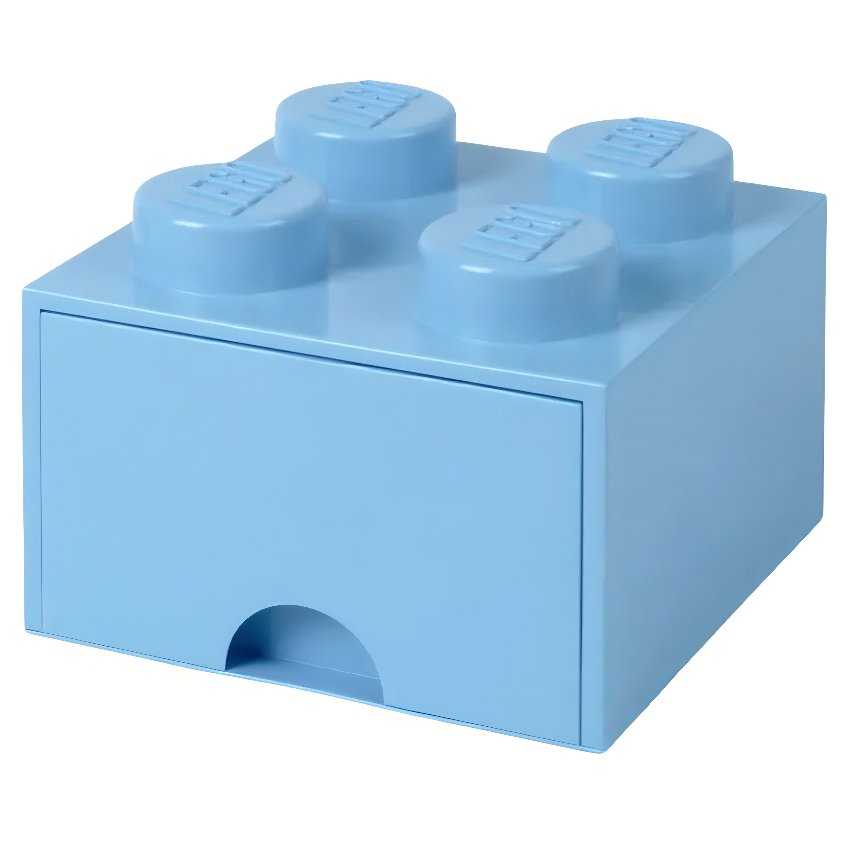 Lego® Světle modrý úložný box LEGO® Storage 25 x 25 cm