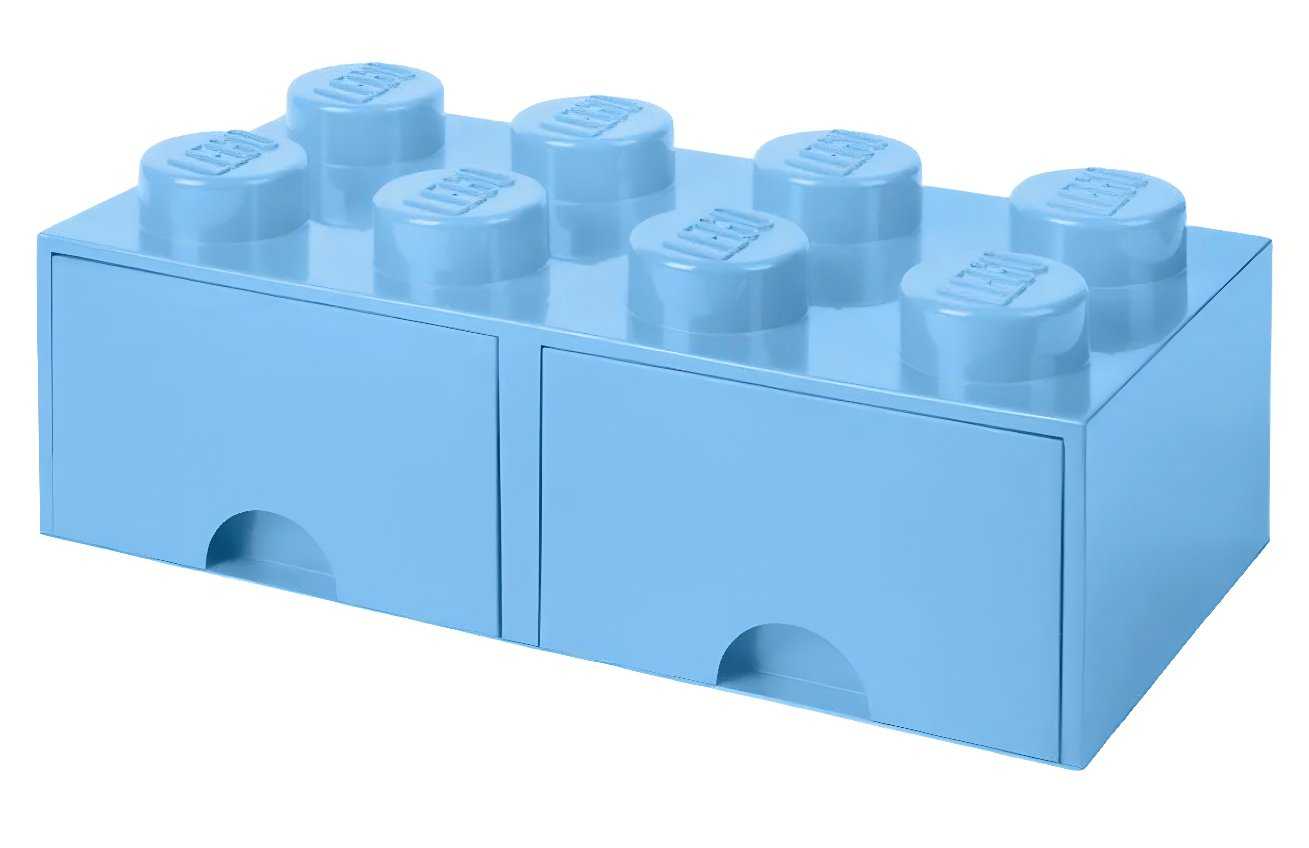 Lego® Světle modrý úložný box LEGO® Storage 25 x 50 cm