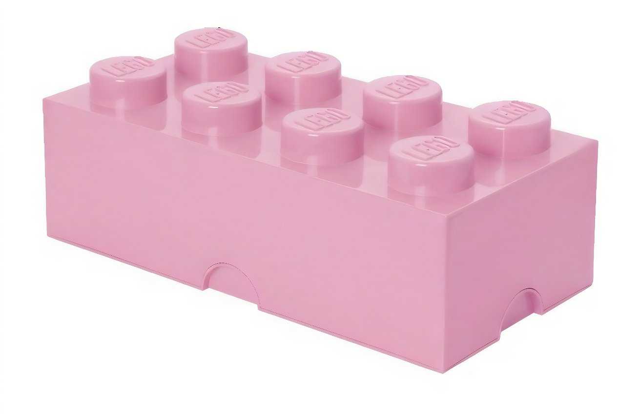 Lego® Světle růžový úložný box LEGO® Smart 25 x 50 cm
