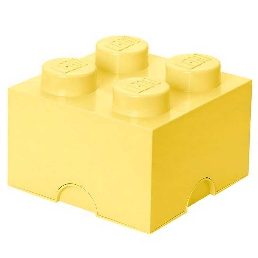 Lego® Světle žlutý úložný box LEGO® Smart 25 x 25 cm