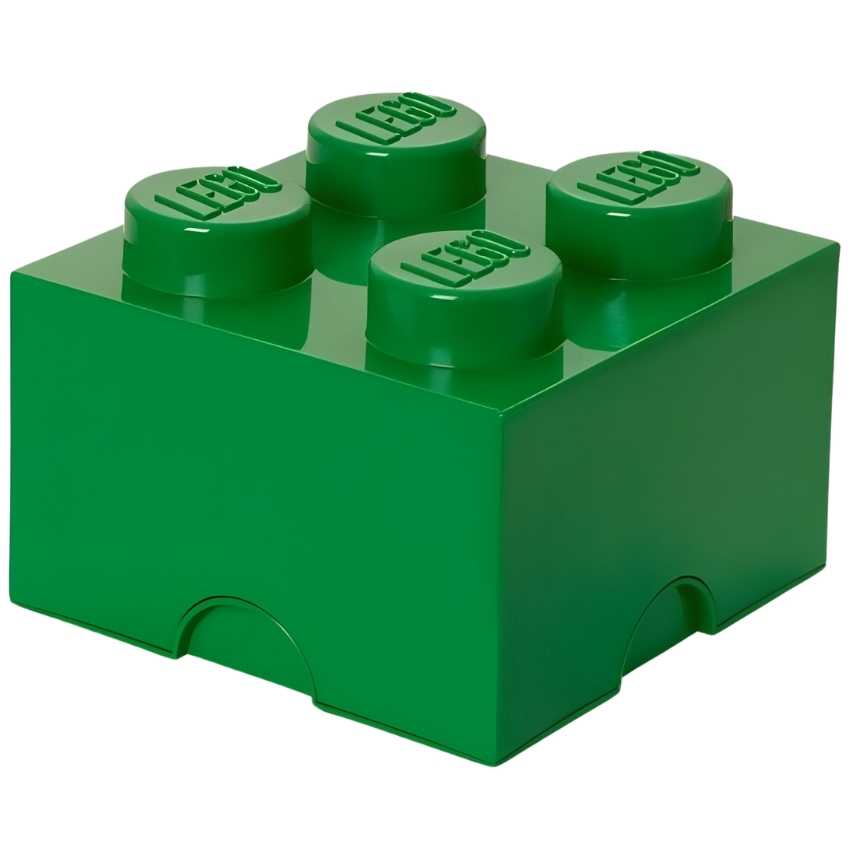 Lego® Tmavě zelený úložný box LEGO® Smart 25 x 25 cm