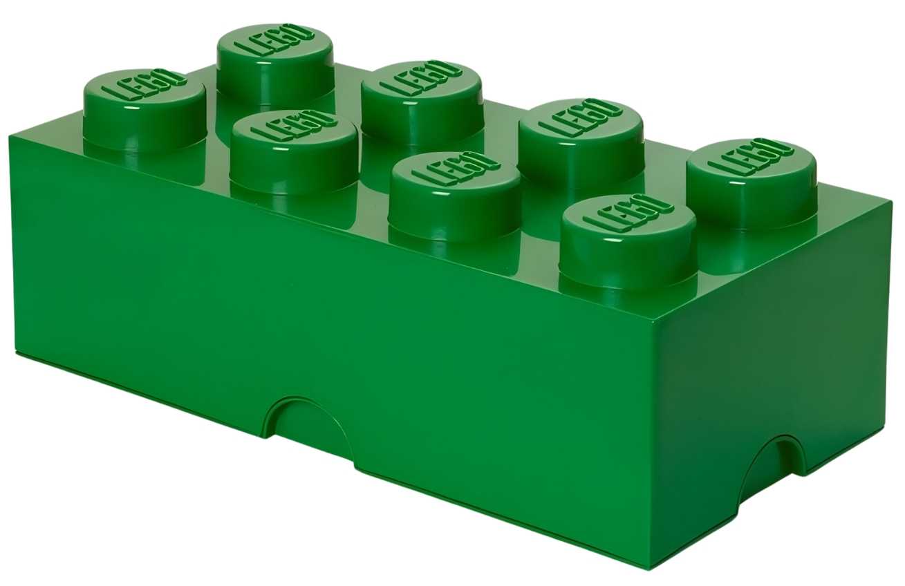 Lego® Tmavě zelený úložný box LEGO® Smart 25 x 50 cm