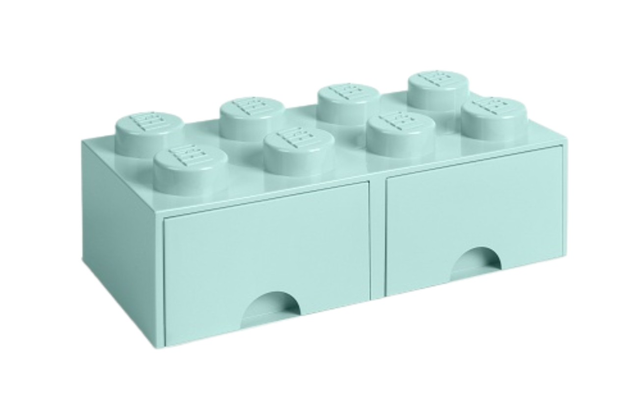 Lego® Tyrkysový úložný box LEGO® Storage 25 x 50 cm
