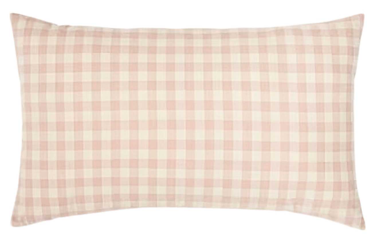 Růžový bavlněný povlak na polštář Kave Home Yanil 30 x 50 cm