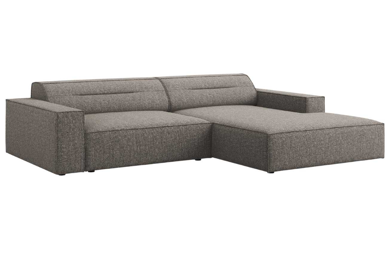 Šedá čalouněná rohová pohovka Windsor & Co Lupus 224 cm