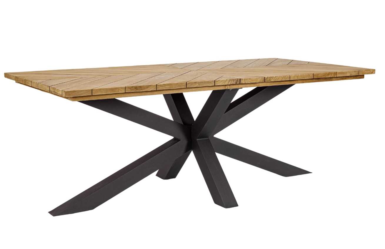 Teakový zahradní jídelní stůl Bizzotto Palmdale 200 x 100 cm