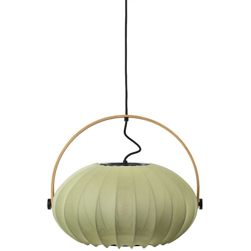 Zelené závěsné světlo Halo Design DC Textile 40 cm