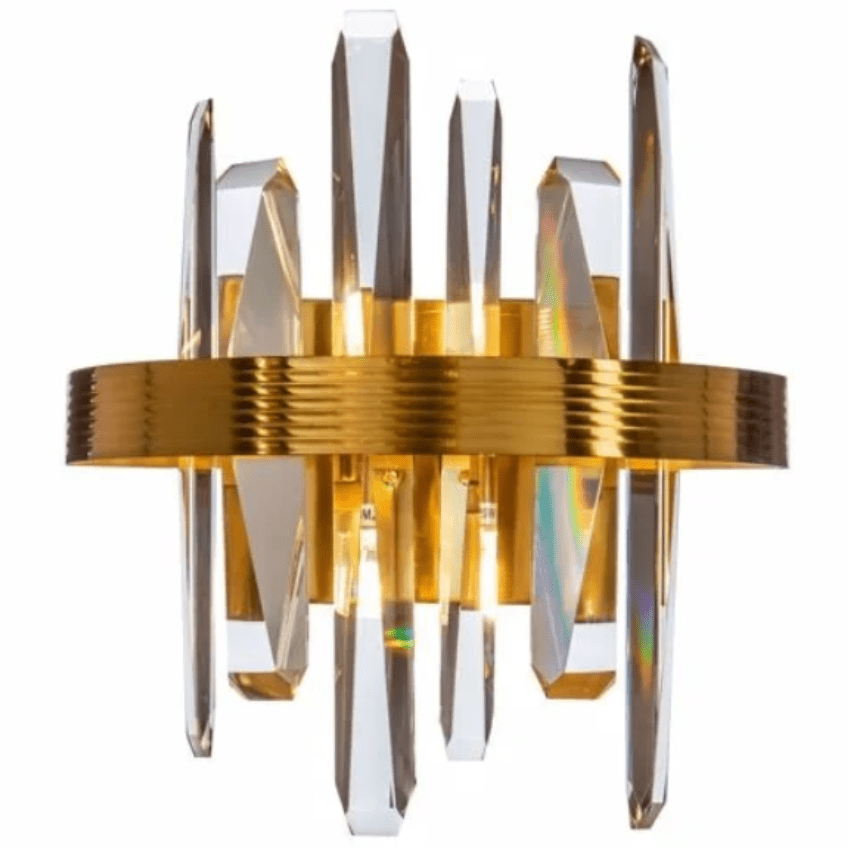 Zlaté kovové nástěnné světlo Richmond Brigh