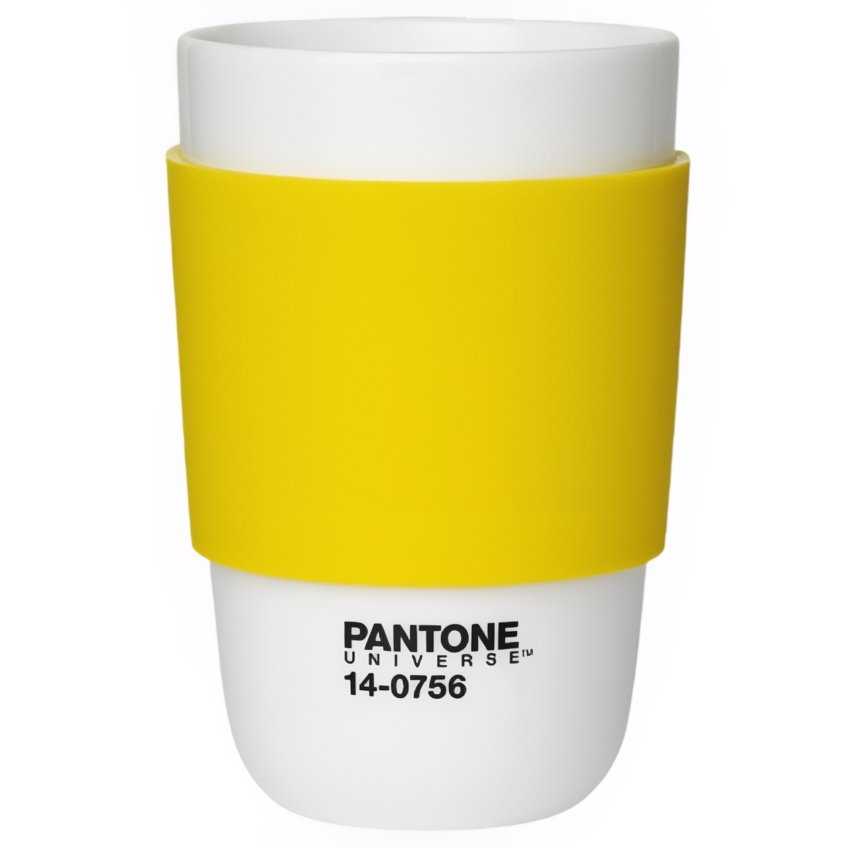 Žlutý porcelánový hrnek Pantone Empire Yellow 14-0756 375 ml
