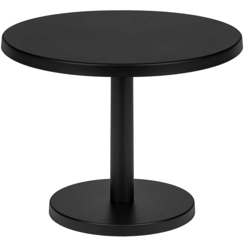 noo.ma Černý kovový odkládací stolek Odo 52 cm