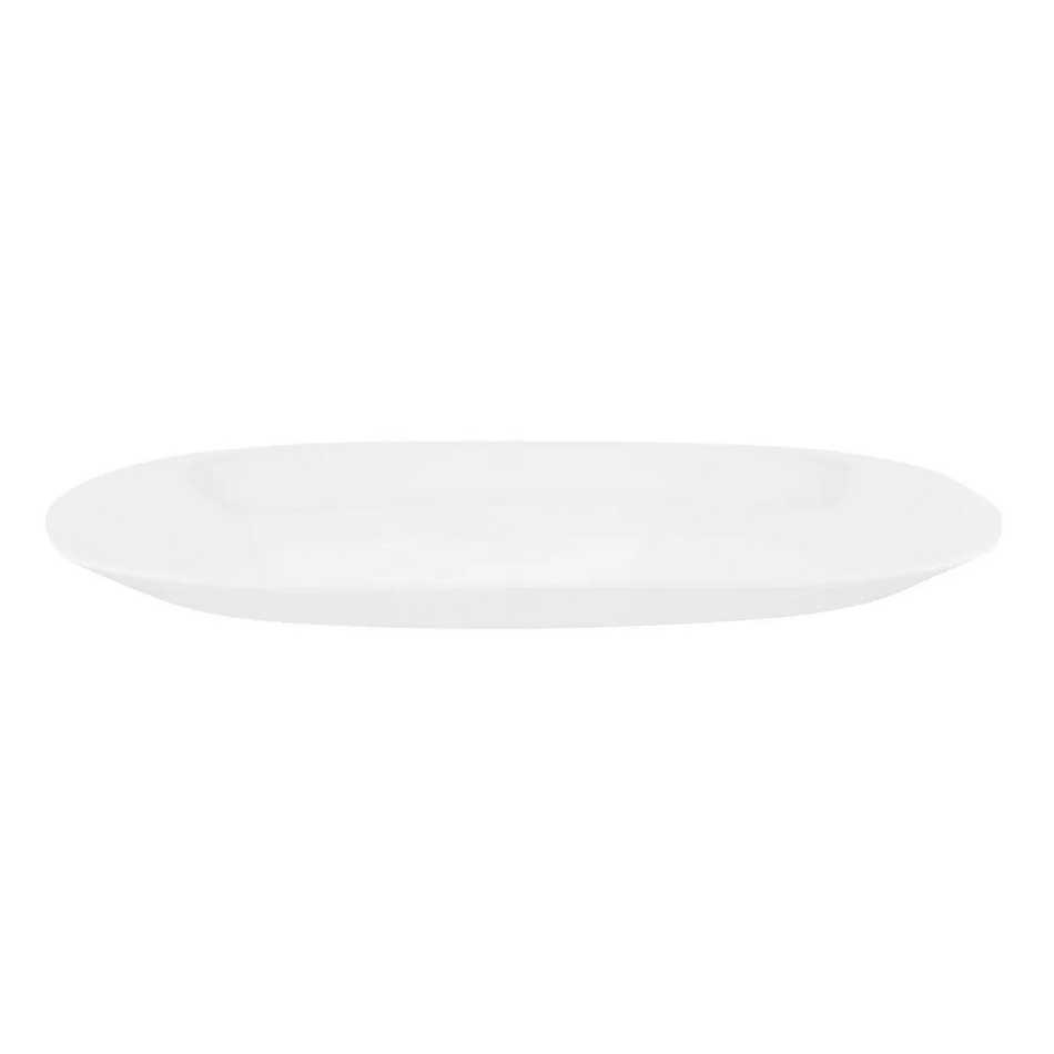 Altom Servírovací talíř z opálového skla White harmony 23 x 16 cm Altom