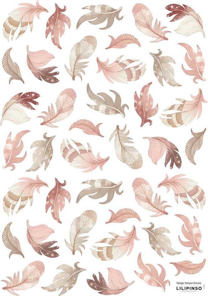 Arch samolepek 30x42 cm Feathers – Lilipinso