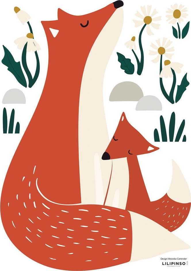 Arch samolepek 30x42 cm Fox Family – Lilipinso