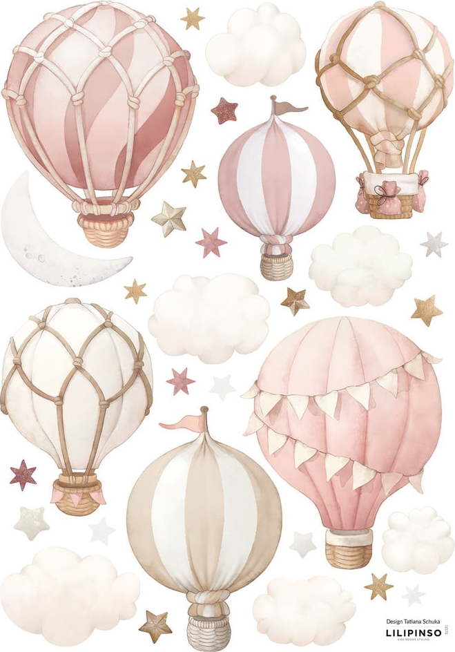 Arch samolepek 30x42 cm Little Hotair Balloons – Lilipinso