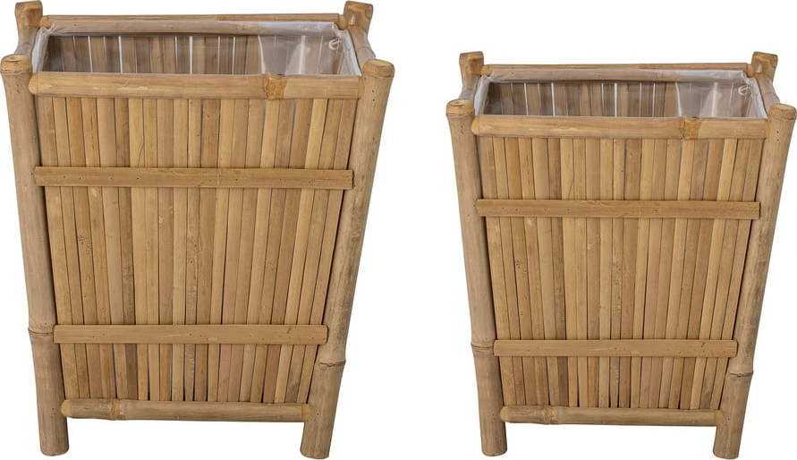 Bambusové květináče v sadě 2 ks Sole - Bloomingville