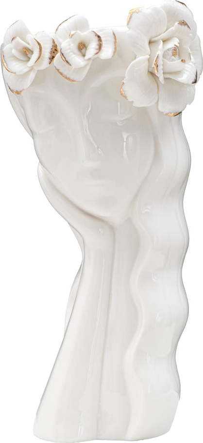 Bílá porcelánová váza Mauro Ferretti Cute Woman