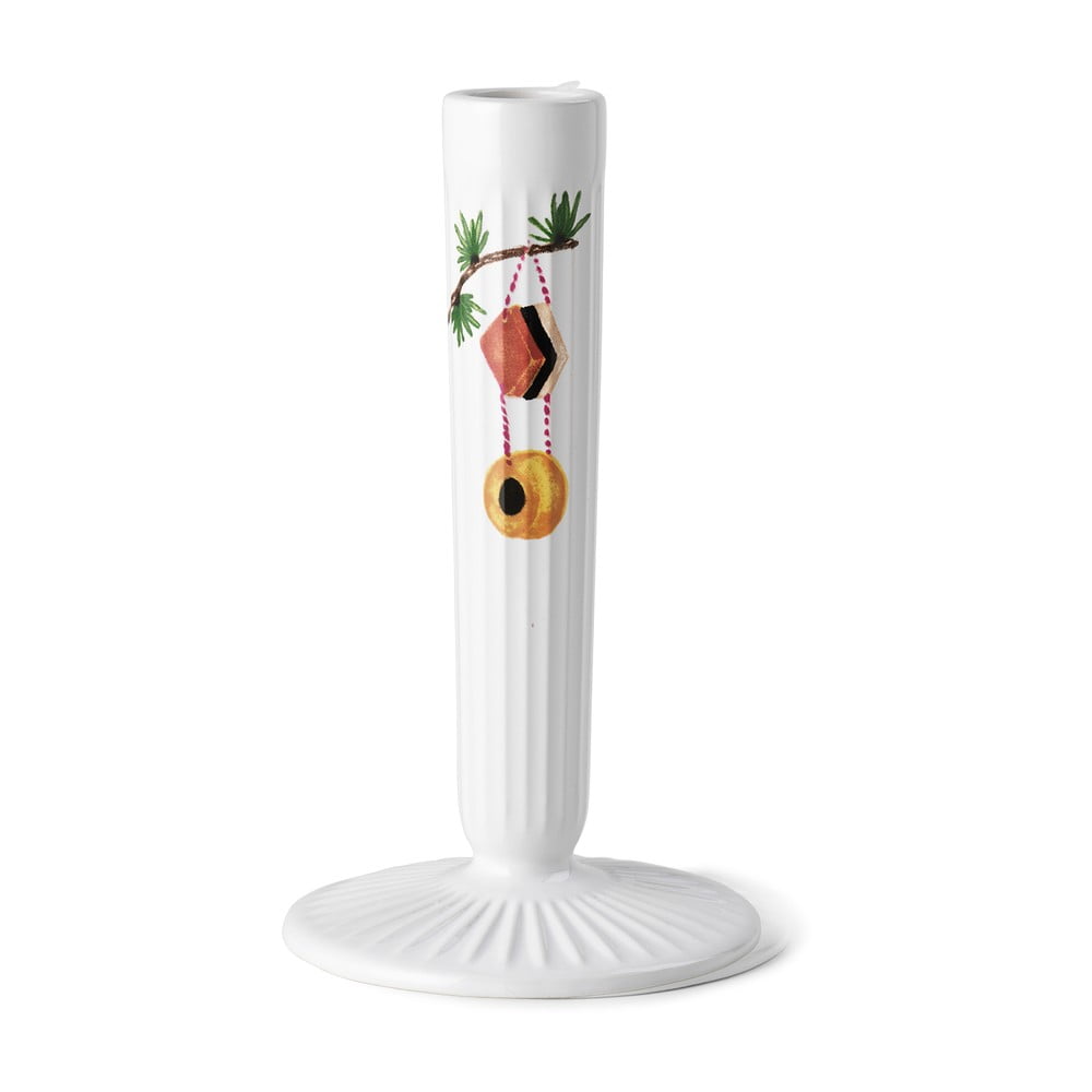Bílý keramický vánoční svícen Kähler Design Hammershøi