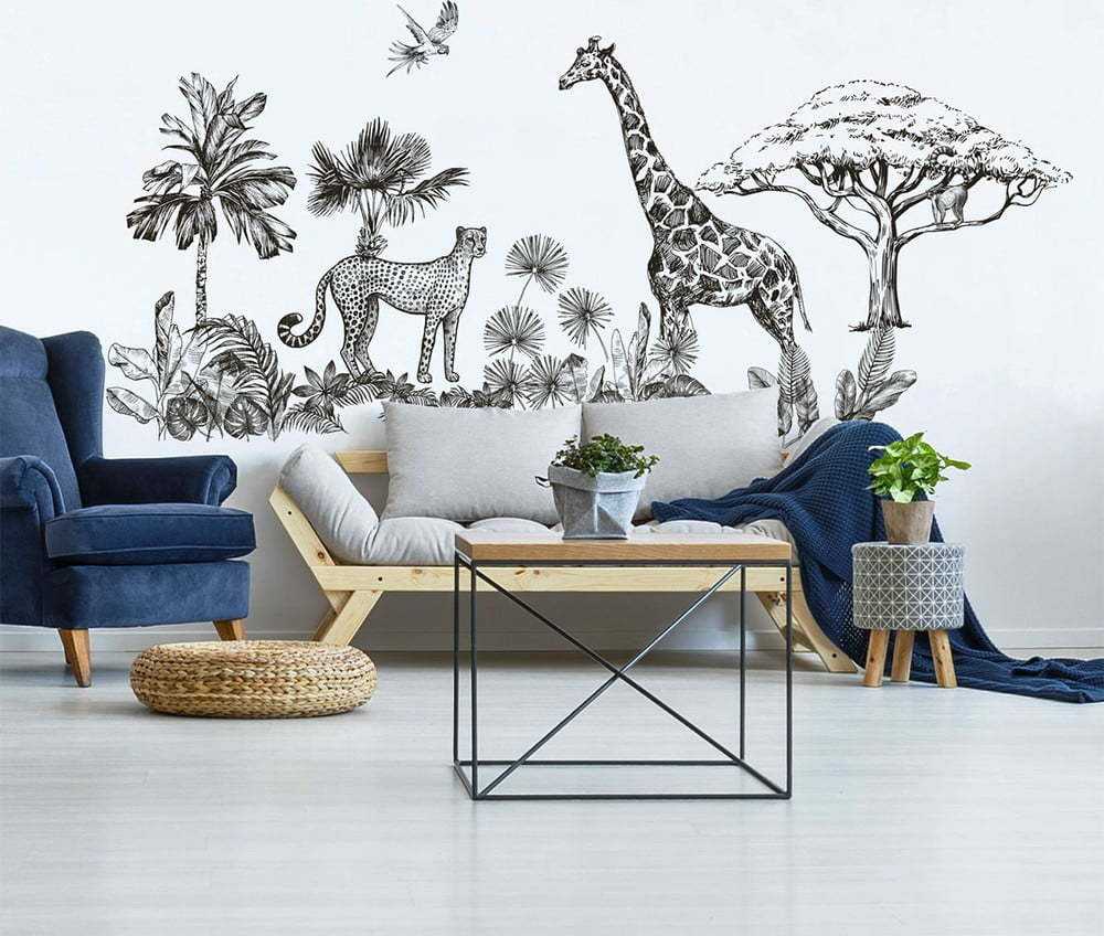 Dekorativní samolepky na zeď Ambiance Savanna
