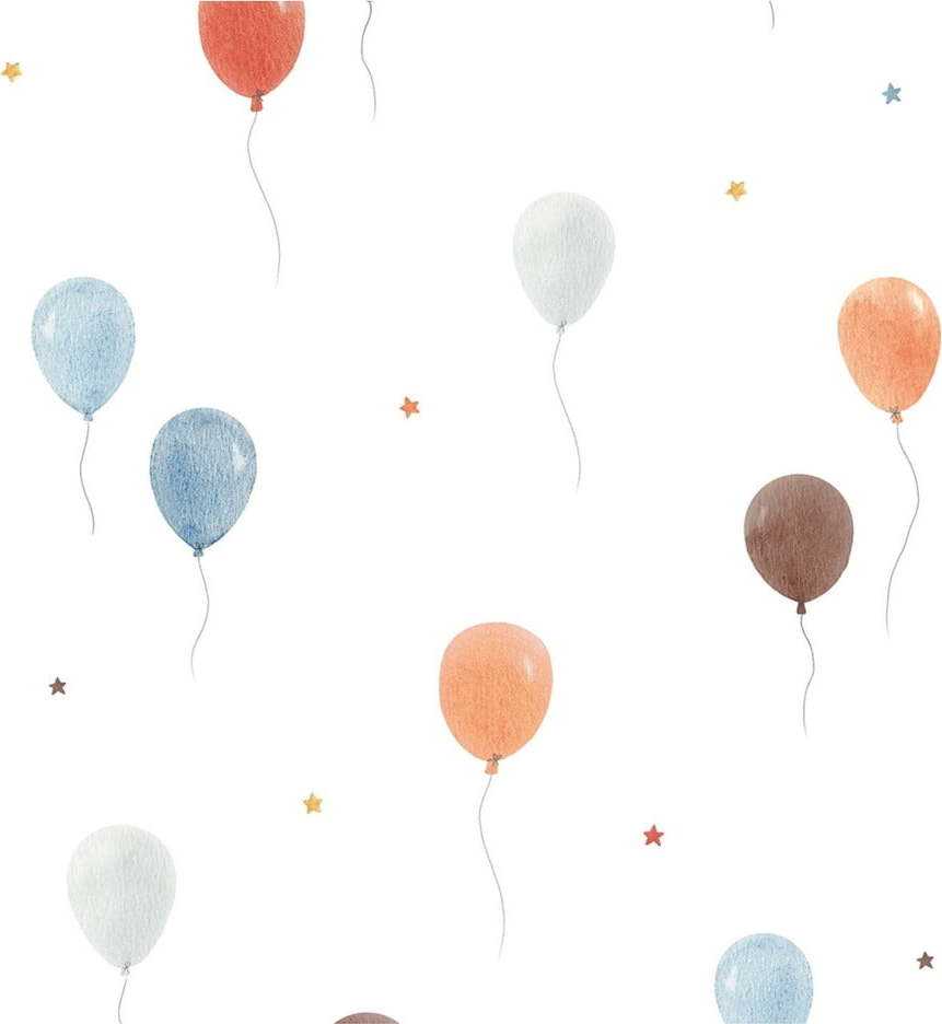 Dětská tapeta 10 m x 50 cm Flying Ballons – Lilipinso
