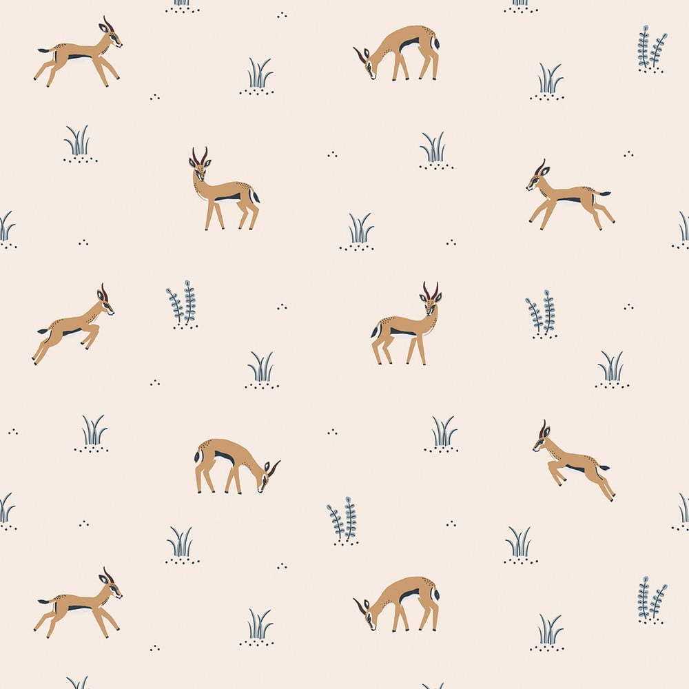 Dětská tapeta 10 m x 50 cm Gazelles' Play – Lilipinso