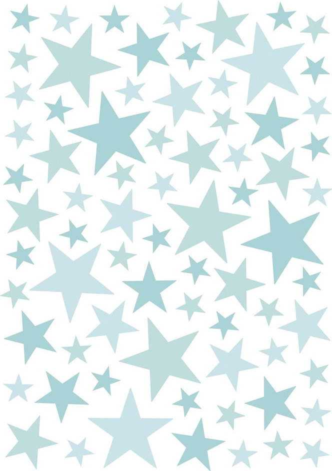 Dětské samolepky v sadě 74 ks 30x42 cm Stars – Lilipinso