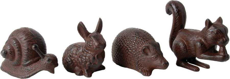 Kovové zahradní sošky v sadě 4 ks Animals – Esschert Design