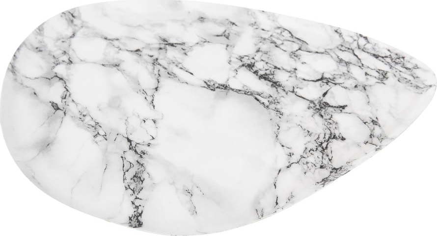 Kovový dekorativní tác 26x29.5 cm Marble Look – PT LIVING