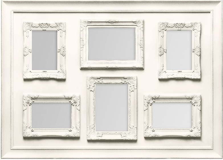 Krémový plastový rámeček 78x56 cm – Premier Housewares