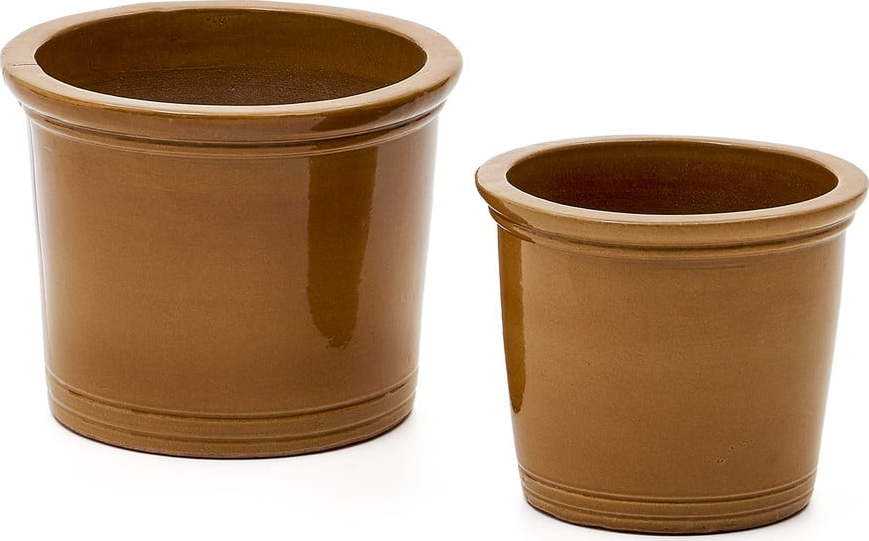 Květináče z terakoty v sadě 2 ks ø 47 cm Presili – Kave Home