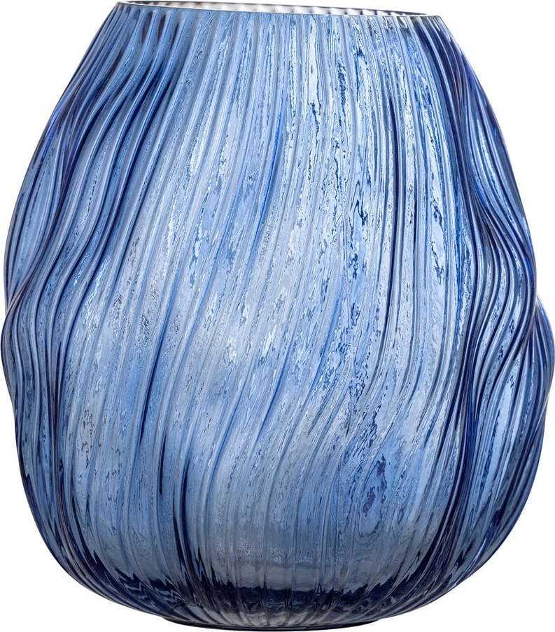 Modrá skleněná váza Leyla – Bloomingville