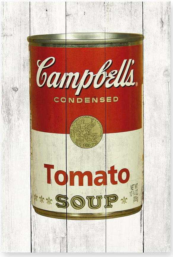 Dřevěná cedule 40x60 cm Tomato Soup – Really Nice Things