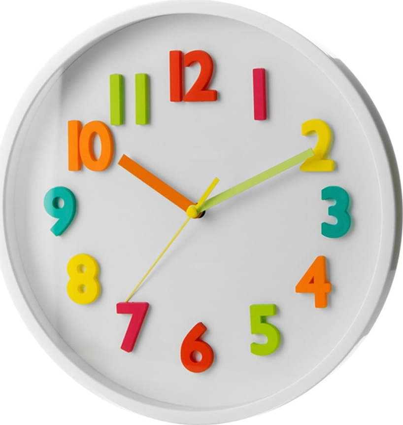 Dětské hodiny ø 25 cm Colourful Numbers – Casa Selección