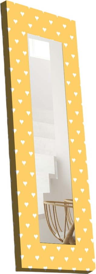 Nástěnné zrcadlo s dřevěným rámem 40x120 cm – Wallity