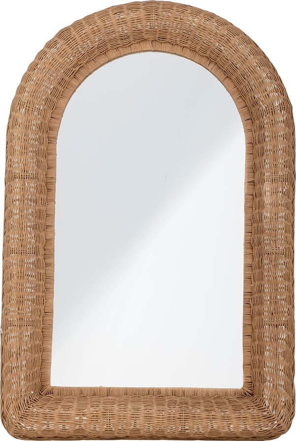 Nástěnné zrcadlo s ratanovým rámem 60x92 cm Maleen – Bloomingville