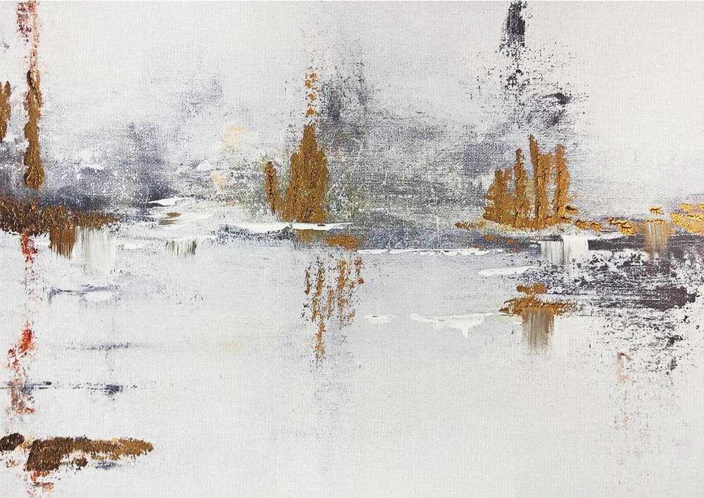 Obraz s ručně malovanými prvky 100x70 cm Horizon – Styler