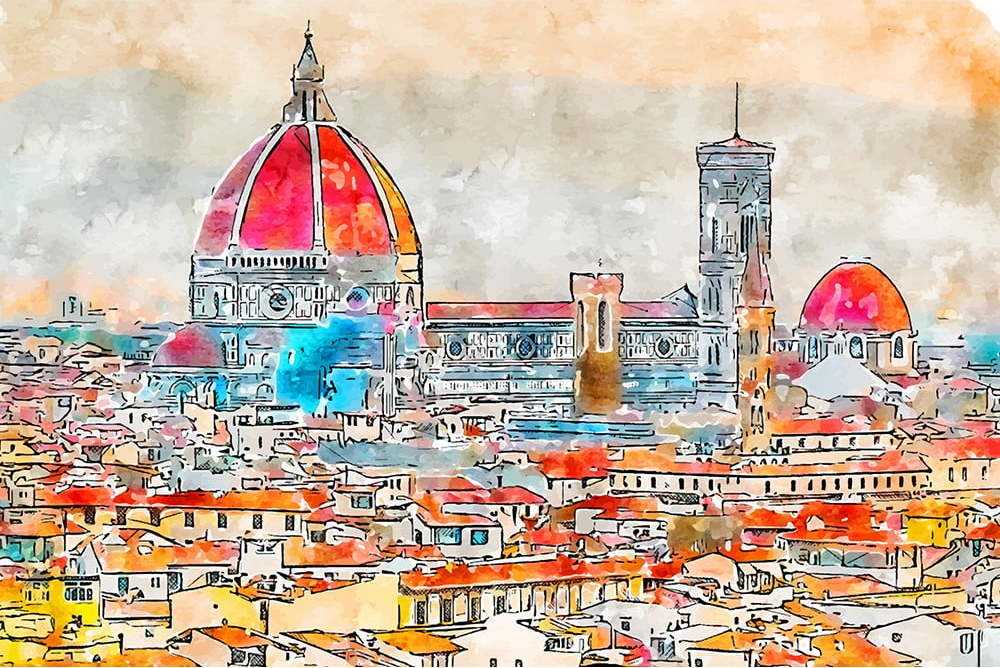 Obraz 90x60 cm Florence – Fedkolor