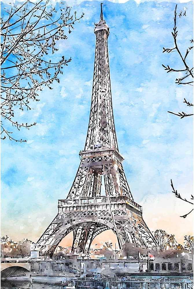 Obraz 90x60 cm Paris – Fedkolor