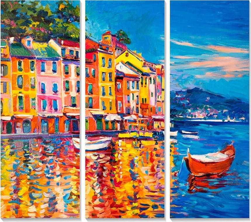Obrazy v sadě 3 ks 20x50 cm Italy – Wallity